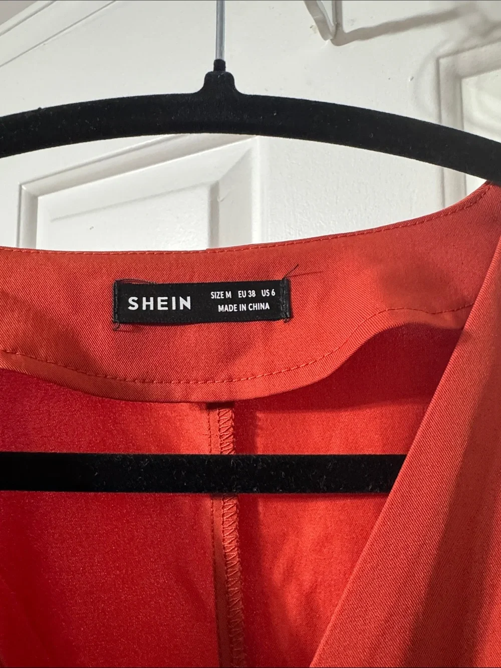SHEIN dark orange Sleeveless Vest and Wide-Leg Pants Set